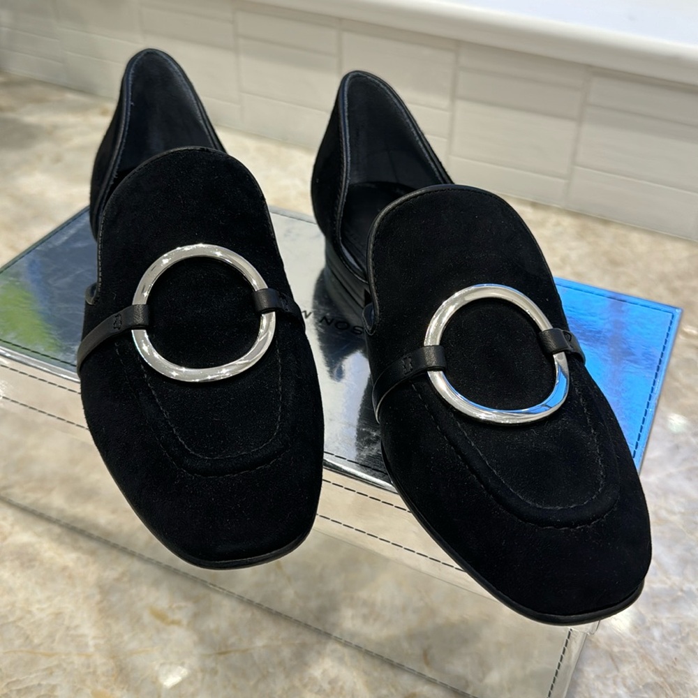 Sigerson Morrison Smianthe black suede loafers